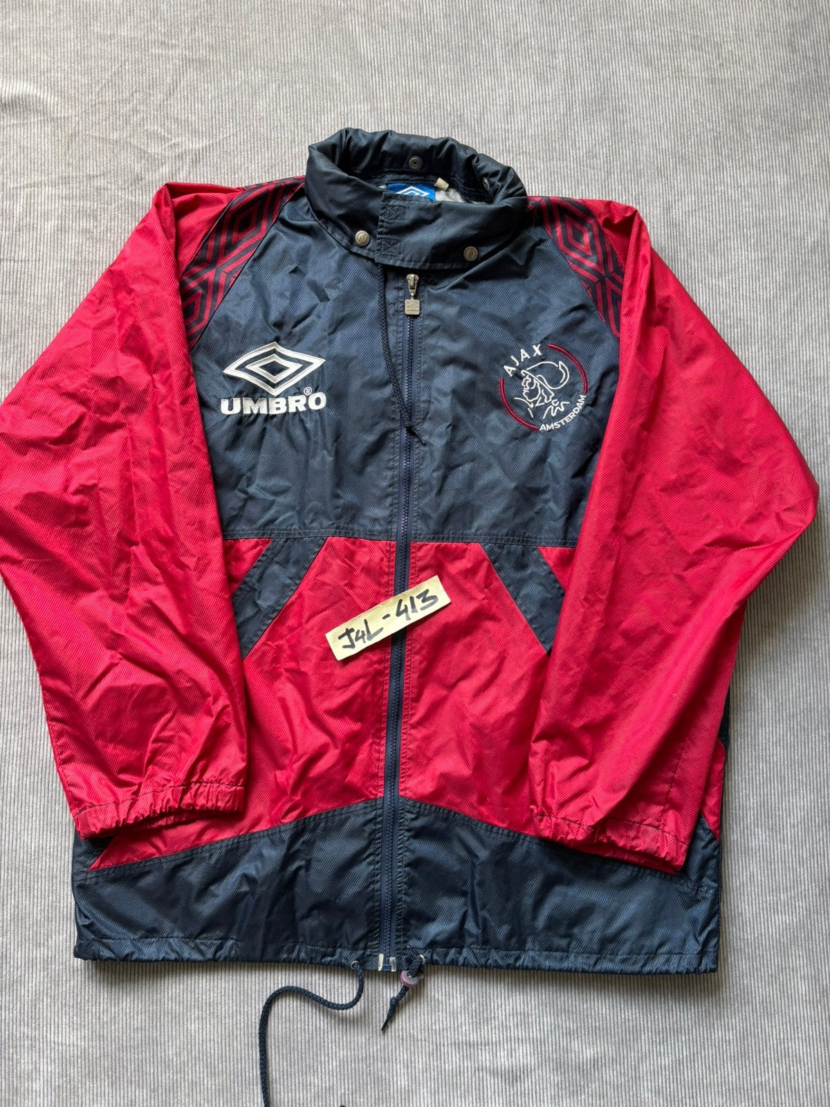 Ajax Umbro regenjas 94/95 vintage abn TDK afca fside xxx, Verzenden, Zo goed als nieuw, Ajax, Shirt