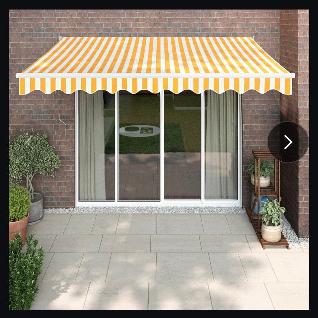 Zonnescherm  5.50m breed, Tuin en Terras, Ophalen of Verzenden, Gebruikt, 450 cm of meer, Knikarmscherm