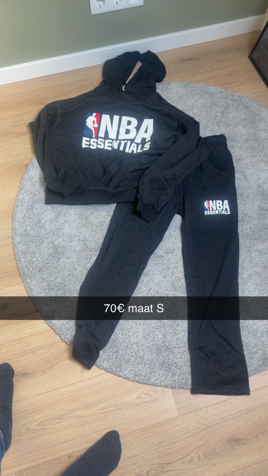 NBA Essentials trainingspak maat S gloednieuw, Ophalen of Verzenden, Nieuw, Maat 46 (S) of kleiner, Zwart