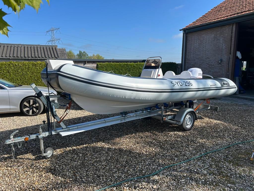 Nimarine MX 500 met 60pk Selva, Watersport en Boten, Ophalen, Zo goed als nieuw, Benzine, Overige materialen
