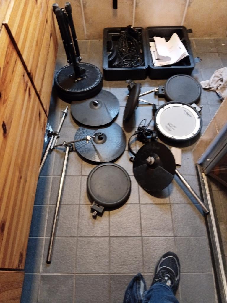 Drumtoestel met drumkruk (kompleet), Muziek en Instrumenten, Ophalen of Verzenden