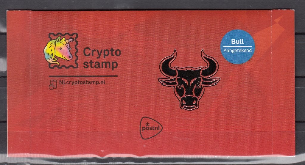 Nederland 2022 nr CR1, Crypto afbeelding stier, ongeopend, Ophalen of Verzenden, Na 1940, Postfris