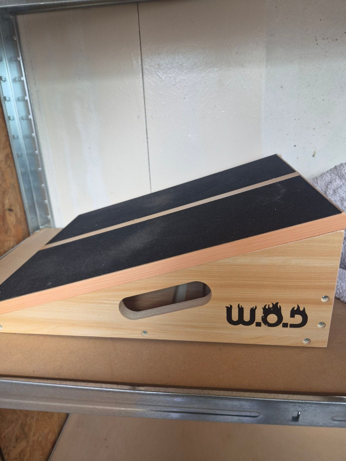 W.O.S. verstelbare squat wedge / kuit stretcher, Ophalen, Zo goed als nieuw