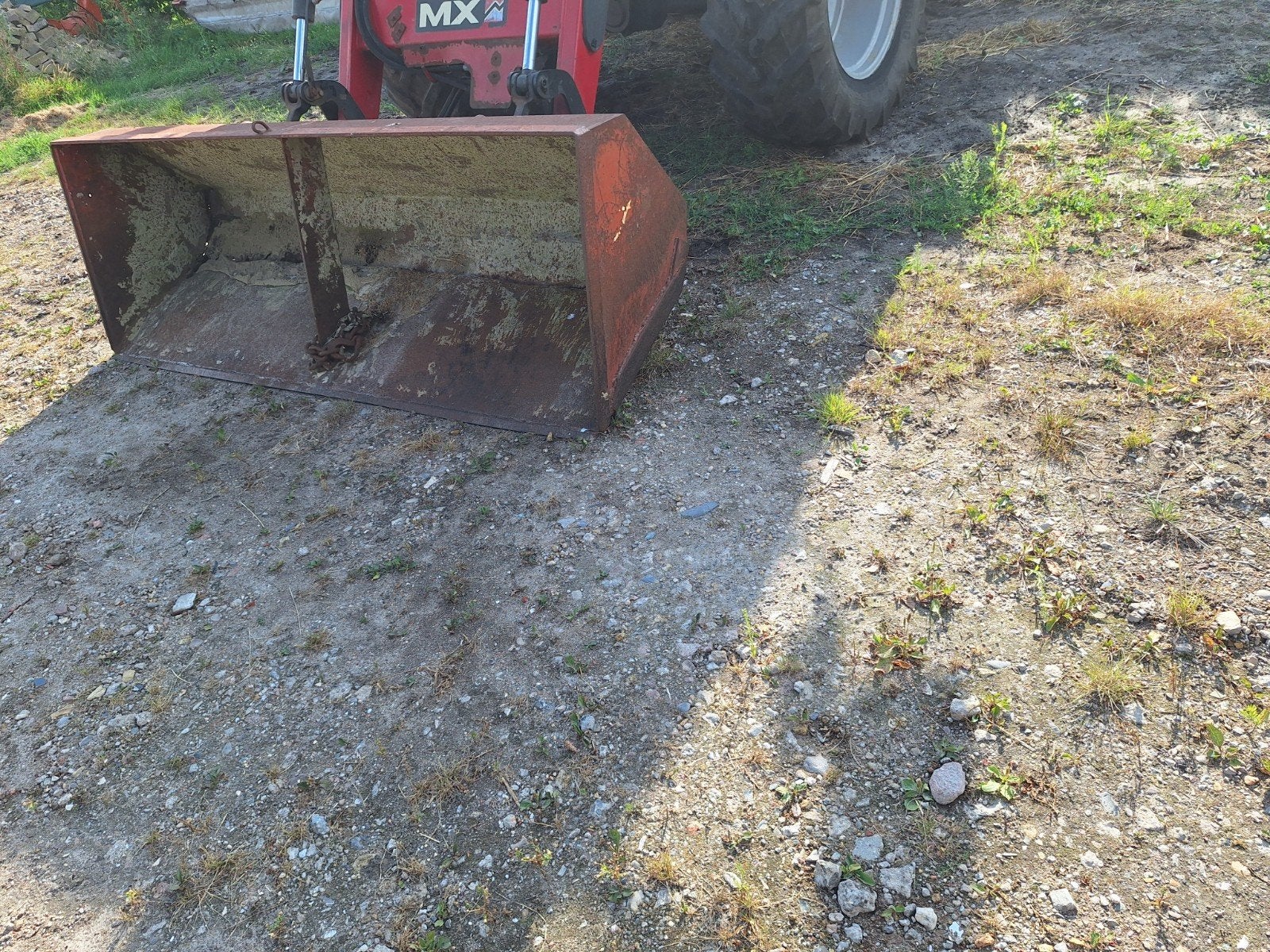 Gebruikte voorladerbak voor tractor, Ophalen, Gebruikt