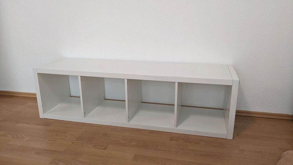 3x Kallax 4 vakken open kast vakkenkast 4x1 wit, Ophalen, 100 tot 150 cm, Zo goed als nieuw, Minder dan 100 cm