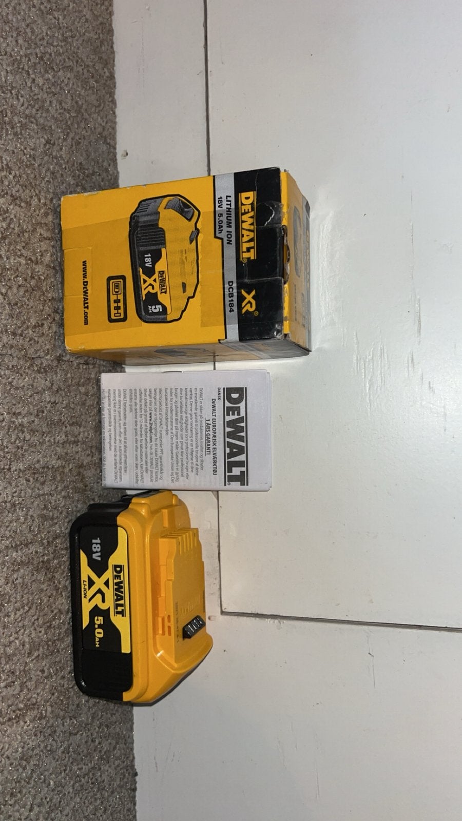 DeWALT baterij 18V 5A, Ophalen, Nieuw