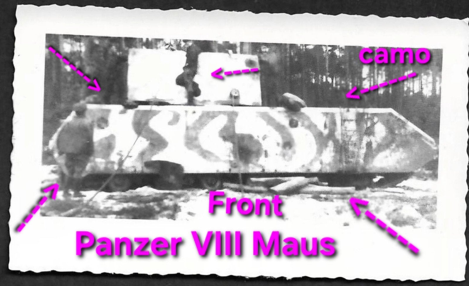 1x foto wo2 duitse zware zeldzame panzer Vlll maus front, Verzamelen, Militaria | Tweede Wereldoorlog, Ophalen of Verzenden, Duitsland