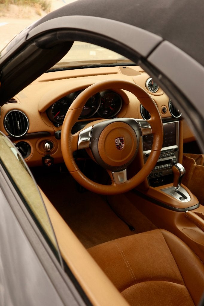 Porsche Boxster 987 2.7 Tiptronic 2008 Sport Chrono PASM, Auto's, Porsche, Achterwielaandrijving, Beige, Zwart, 245 pk