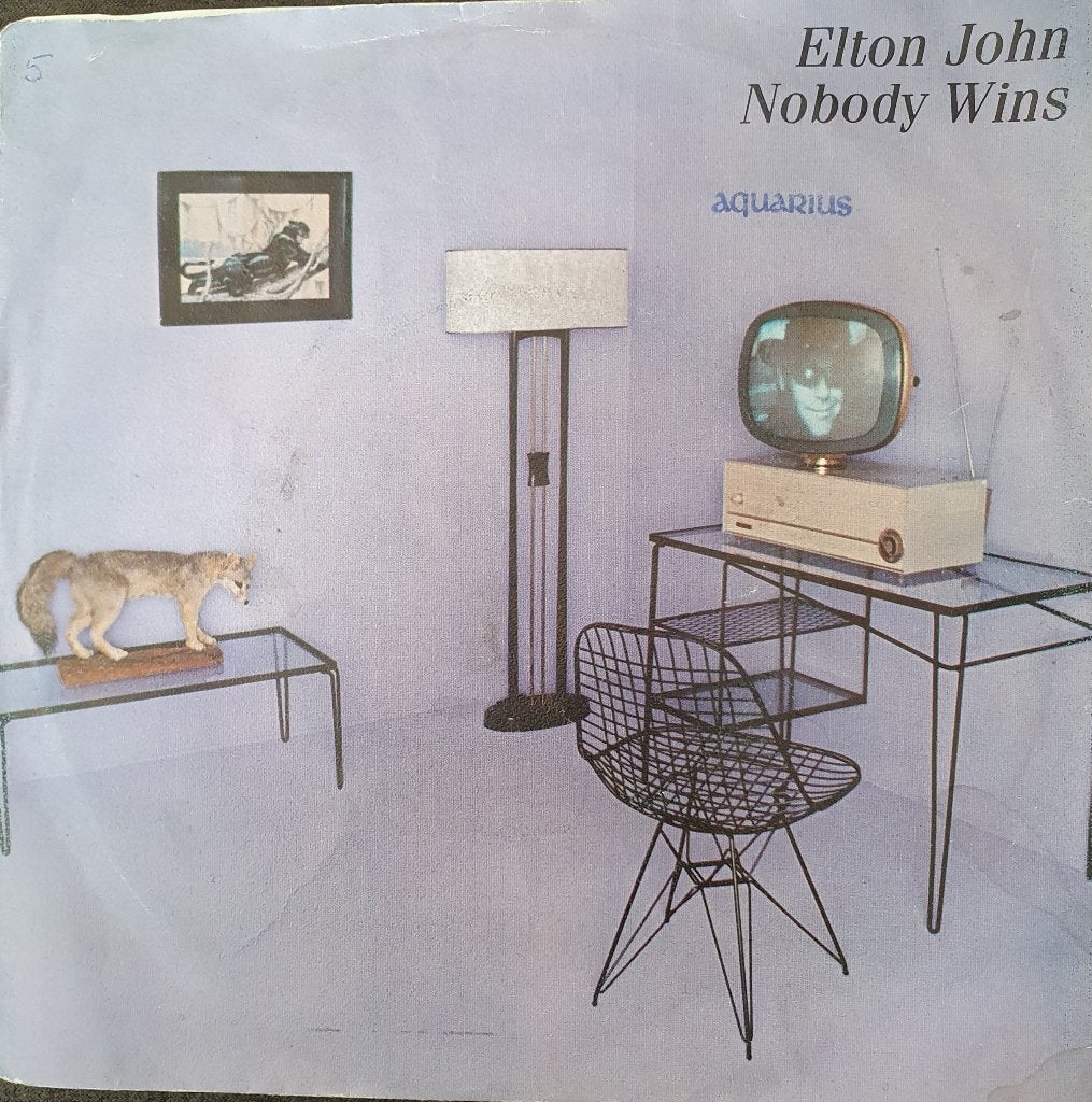 Elton John - Nobody Wins, Gebruikt, 7 inch, Pop, Fotohoes