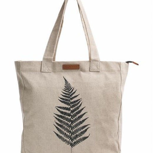 Linnen shopper / tas  met varen Ralph boyer, Sieraden, Tassen en Uiterlijk, Tassen | Damestassen, Ophalen of Verzenden, Nieuw