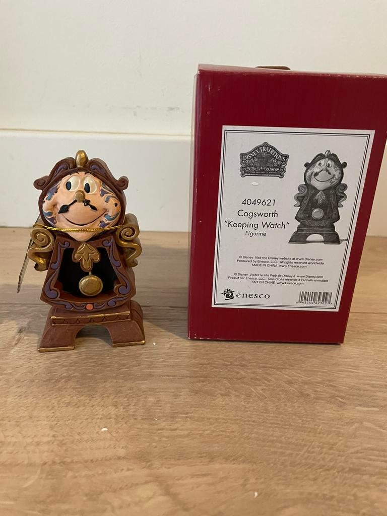 Disney traditions Jim Shore Belle COGSWORTH "Keeping Watch", Verzamelen, Disney, Ophalen of Verzenden, Assepoester of Belle, Zo goed als nieuw