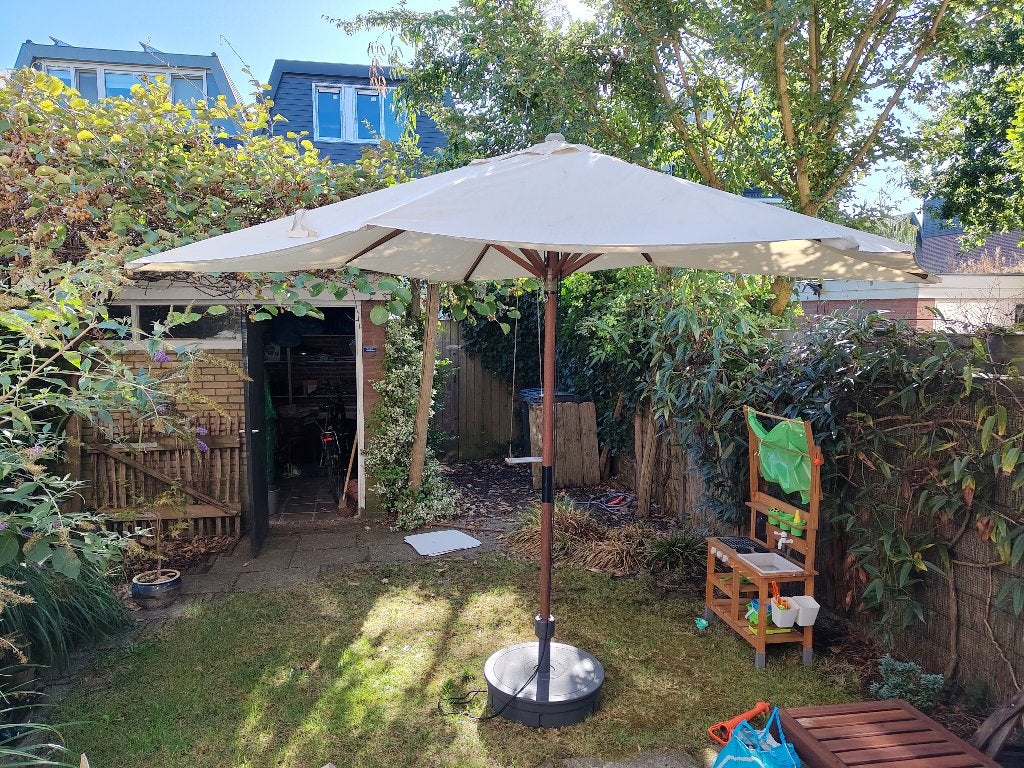 Parasol IKEA Langholmen 300x250 cm, Ophalen, Verstelbaar, Gebruikt, Stokparasol
