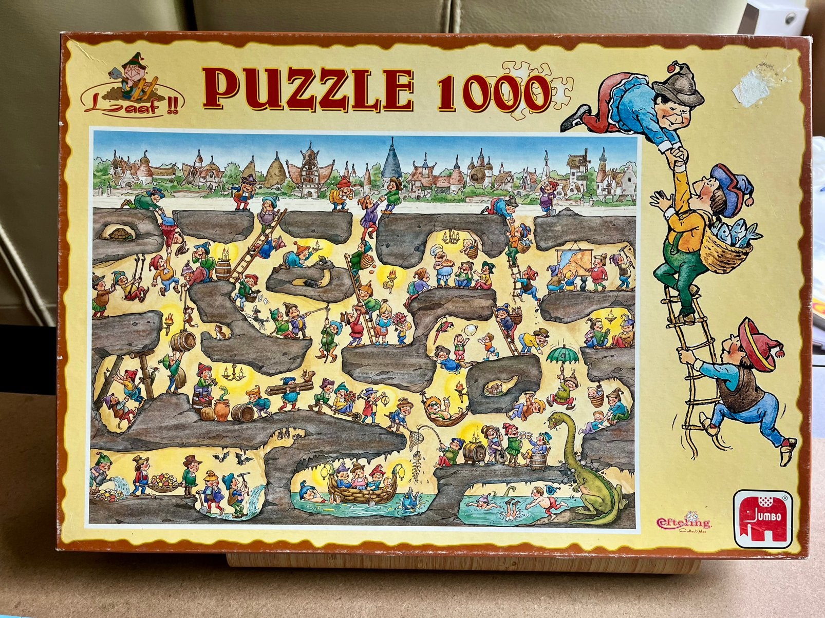 Efteling Laaf puzzel. Jumbo 1000, Ophalen of Verzenden, 500 t/m 1500 stukjes, Gebruikt, Legpuzzel