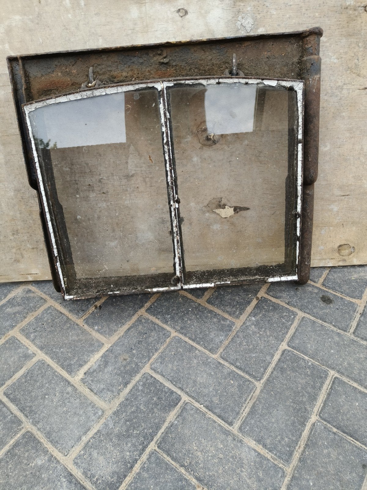 Gietijzeren dakraam, antiek, Doe-het-zelf en Verbouw, Glas en Ramen, Ophalen, Gebruikt, Minder dan 80 cm, Minder dan 80 cm