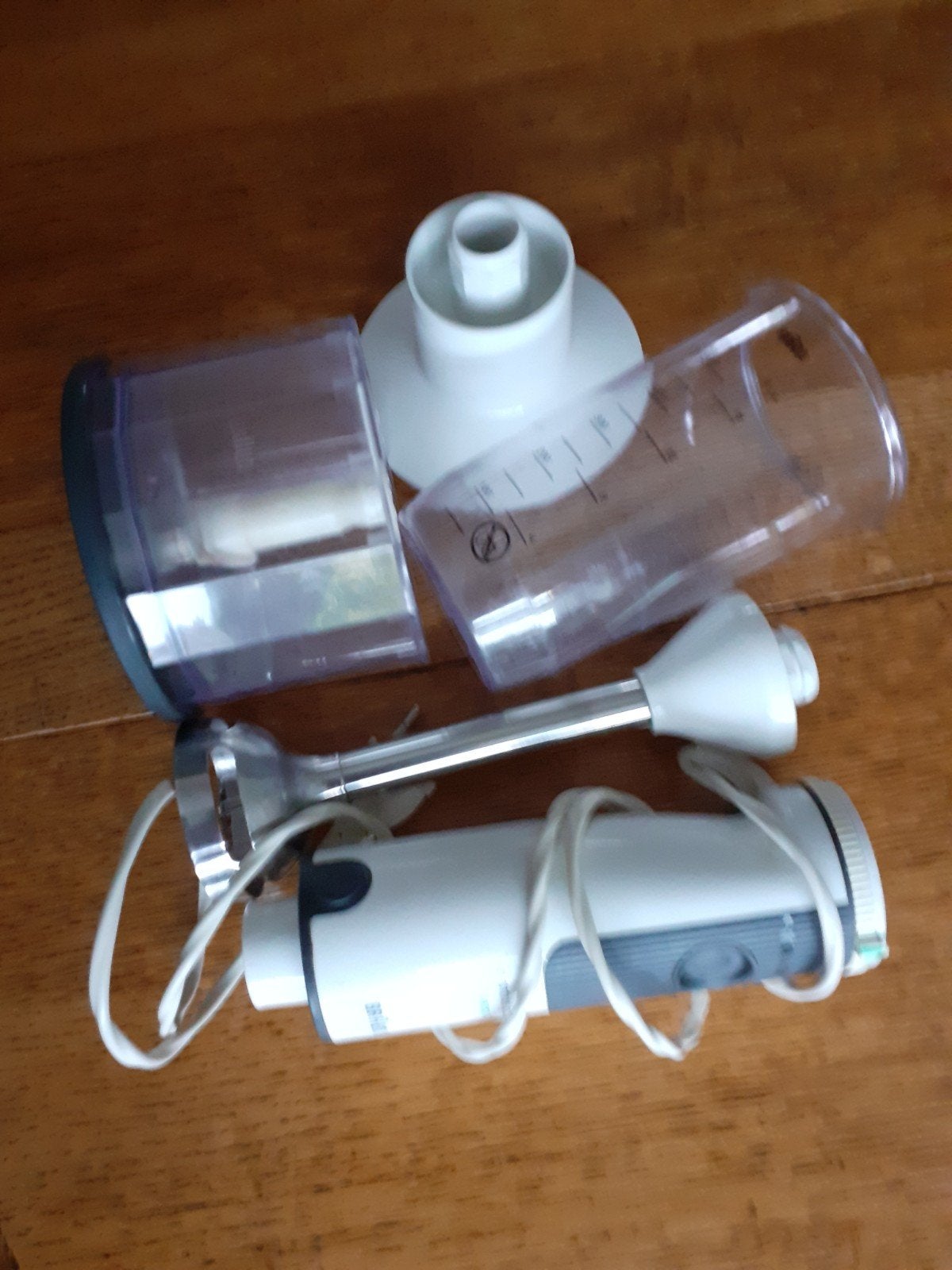 Braun Multiquick 3 staafmixer met accessoires, Gebruikt, 2 snelheden, Ophalen of Verzenden, Vaatwasserbestendig