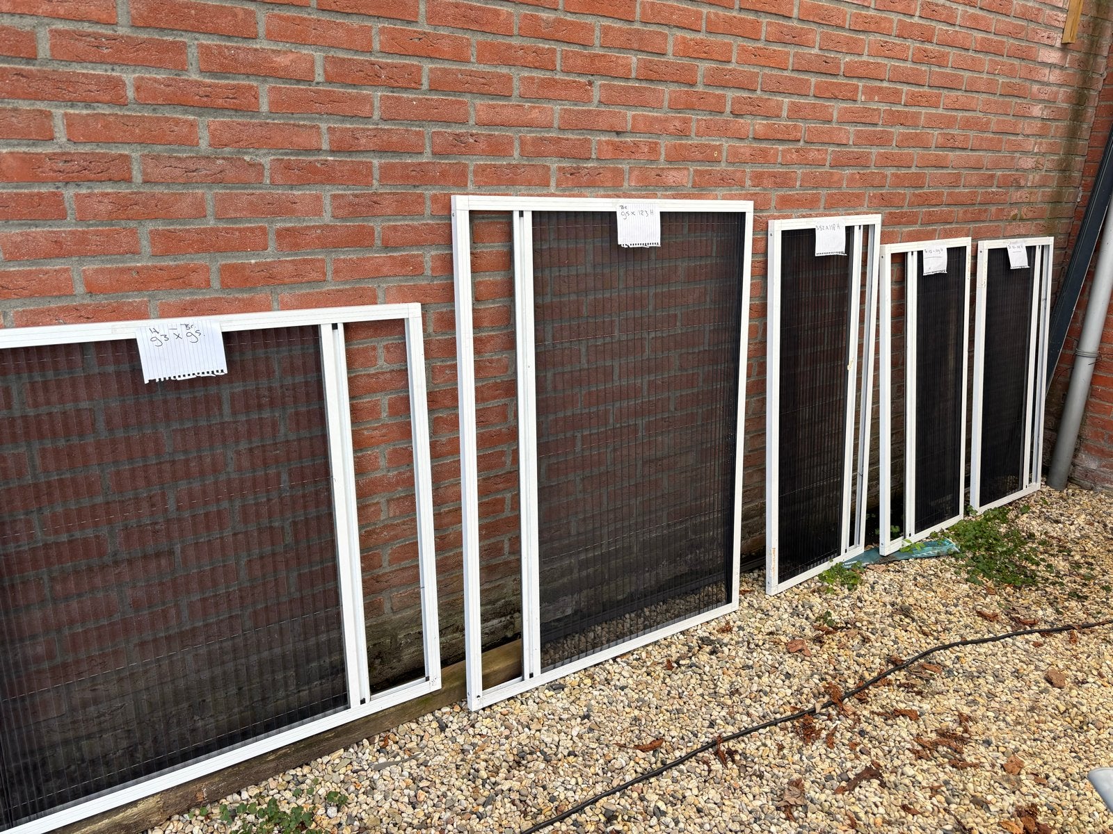 Schuifpui in aluminium kozijn, 100 tot 120 cm, Gebruikt, Ophalen of Verzenden, Buitendeur