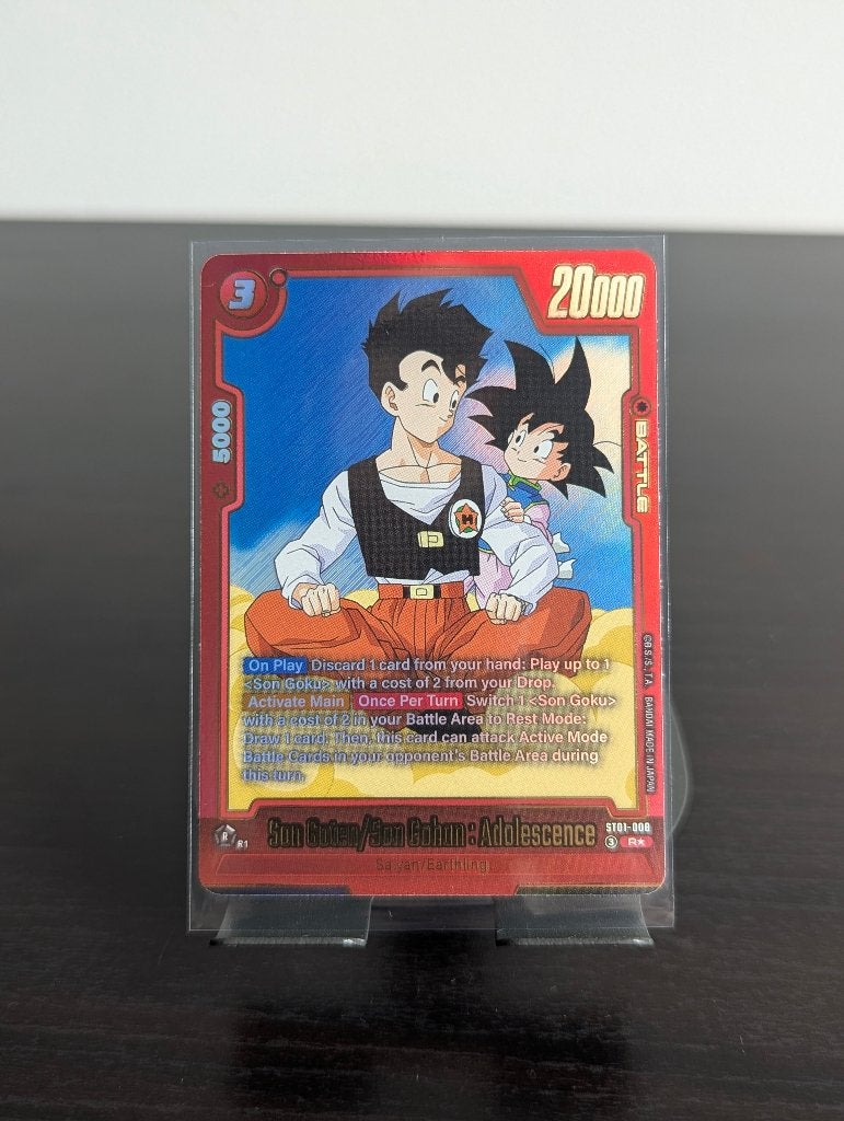 Dragon Ball Super Card Game: Son Goten/Son Gohan ST01-008, Ophalen of Verzenden, Zo goed als nieuw, Losse kaart, Foil