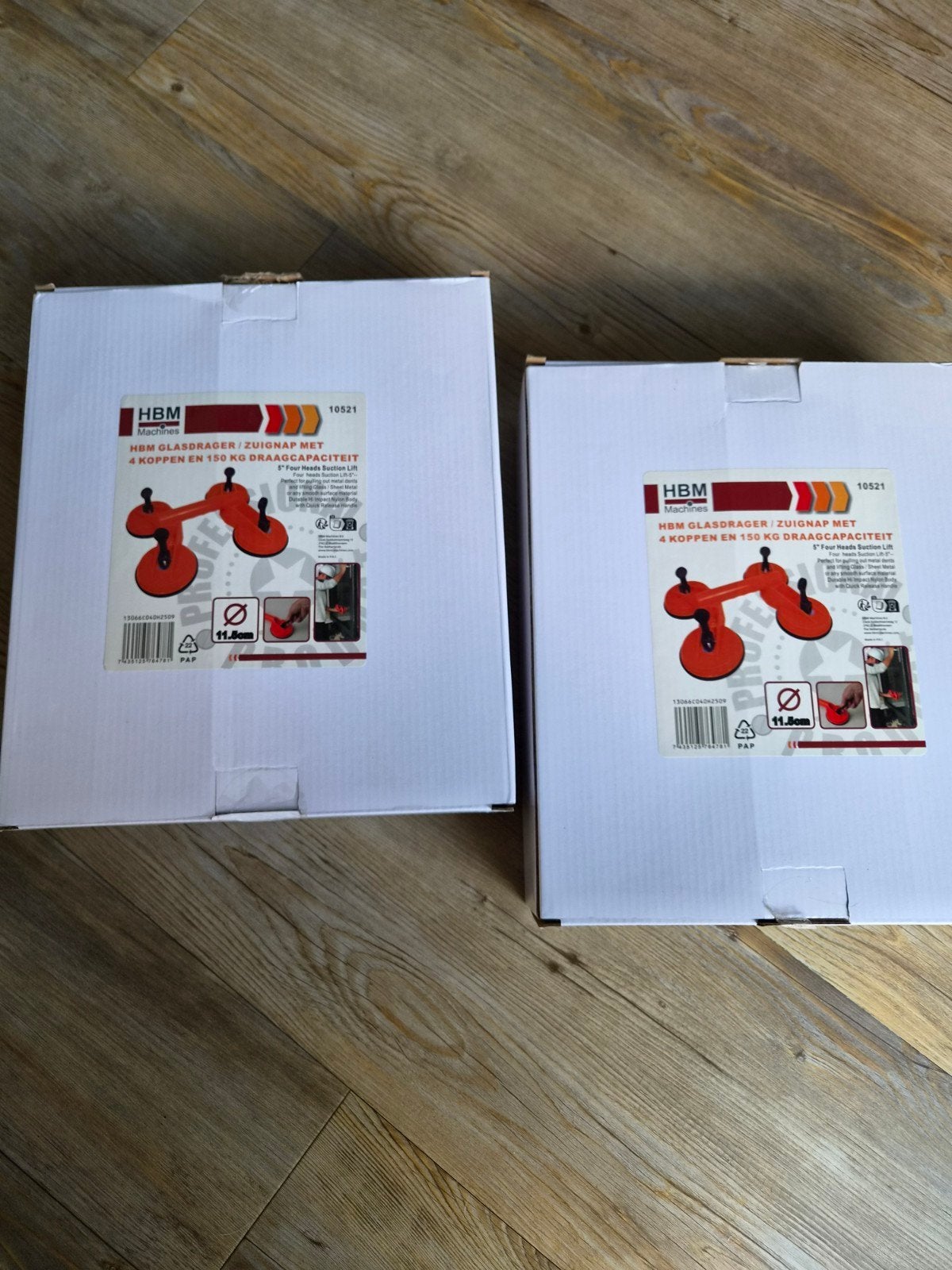 2x glasdrager / zuignap 150KG, Ophalen of Verzenden, Zo goed als nieuw, Kolomboormachine