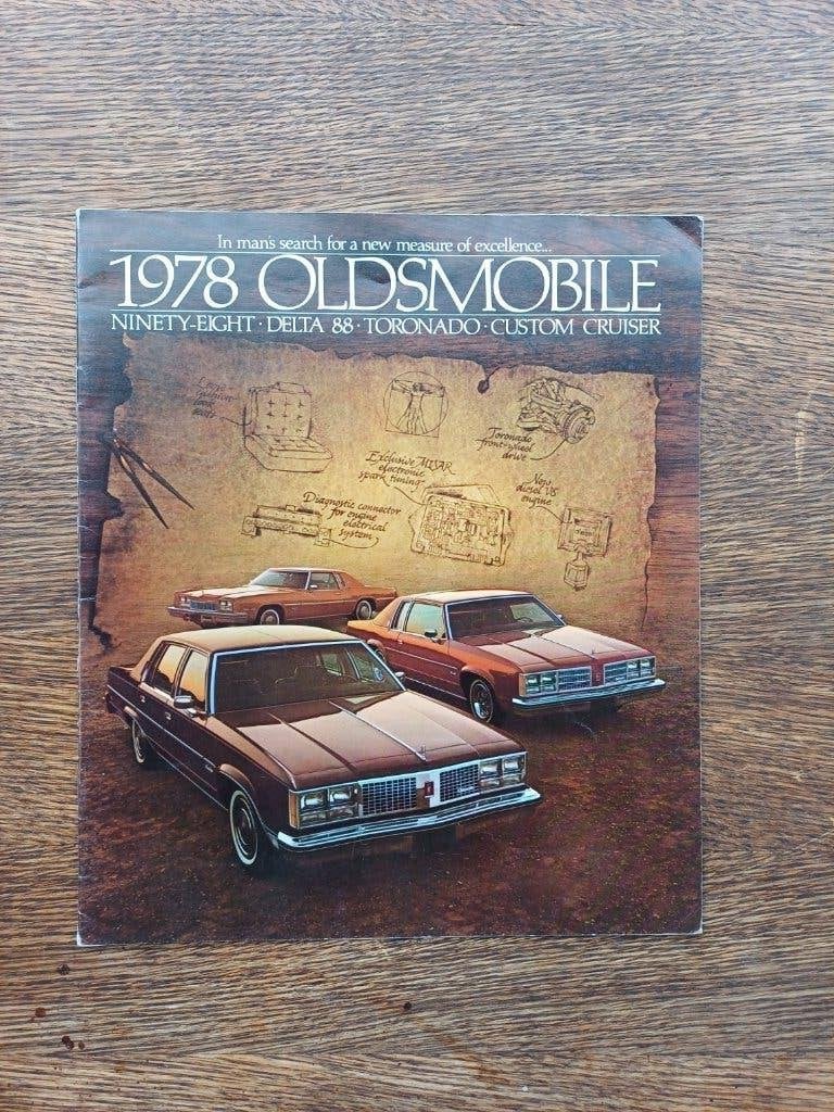 OLDSMOBILE 1978 dealer brochure folder origineel U.S.A., Ophalen of Verzenden, Zo goed als nieuw, Overige merken
