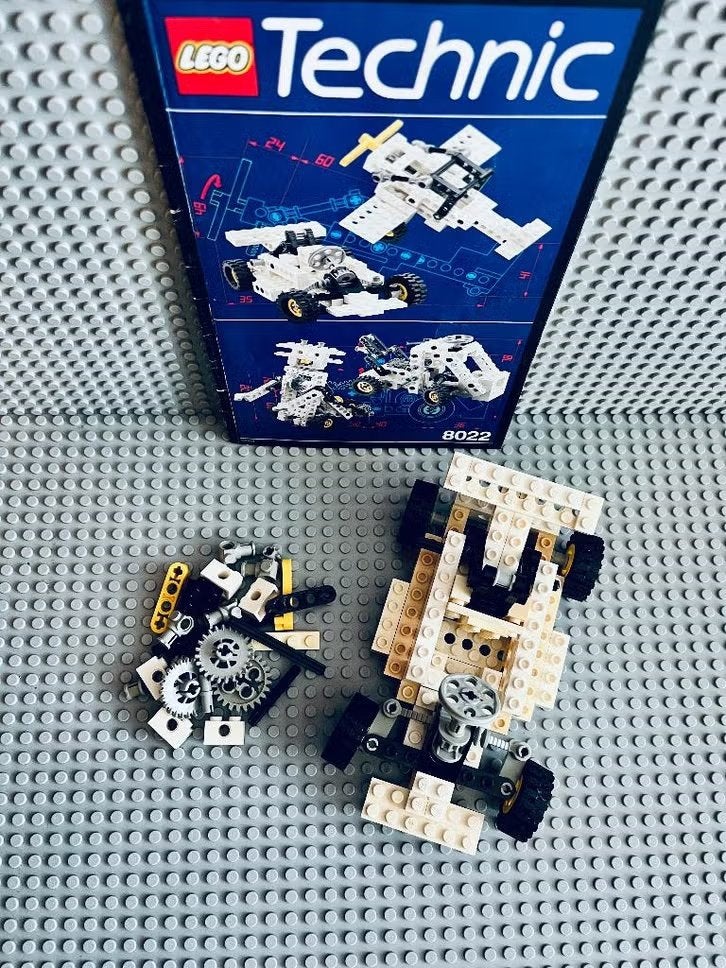 LEGO Technic 8022 Starter Set, Gebruikt, Lego, Compleet, Ophalen of Verzenden