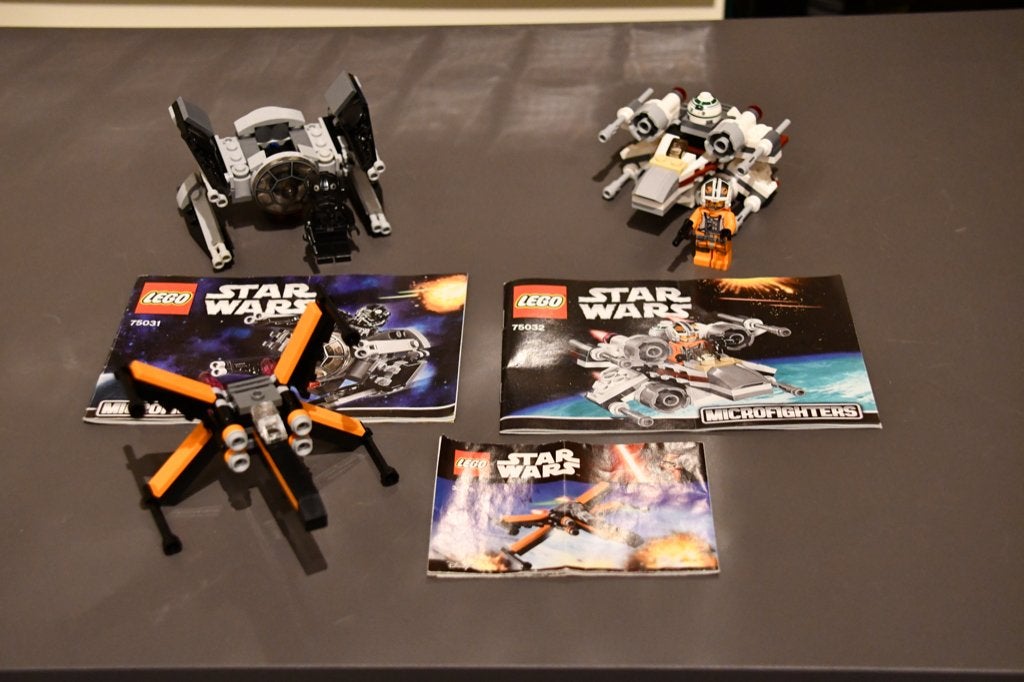 3 Lego Starwar Sets  Microfighters 75032 75031 30278, Star Wars, Ophalen of Verzenden, Zo goed als nieuw, Complete set