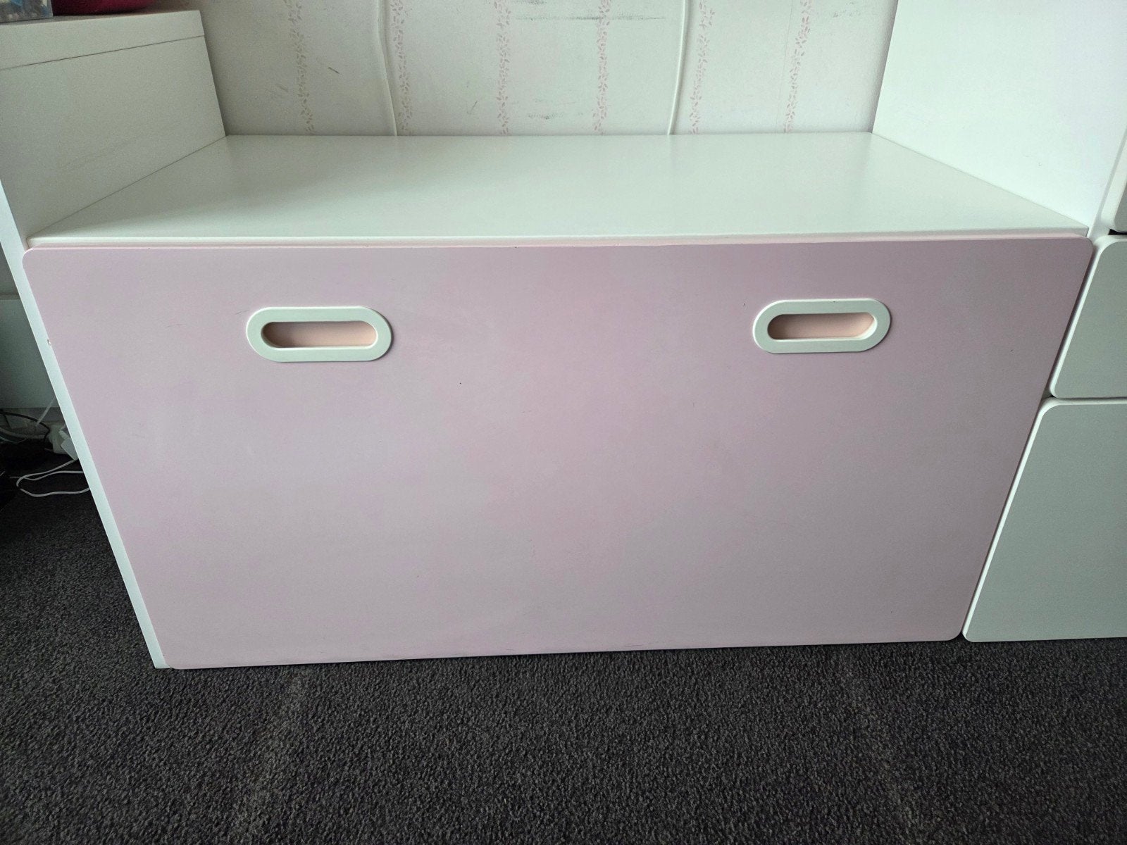 IKEA STUVA FRITIDS bank met lade roze -, Ophalen, Zo goed als nieuw, Opbergmeubel, IKEA