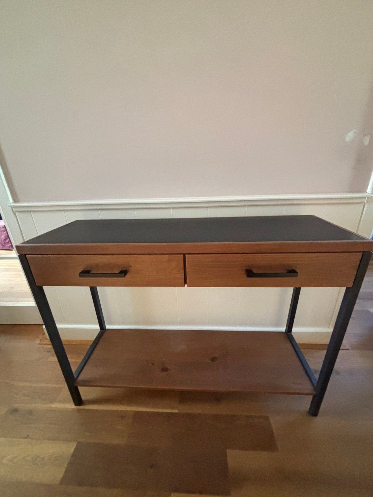Sidetable met twee lades en plank - 110x35x81cm, Huis en Inrichting, Ophalen, Gebruikt, 100 tot 150 cm, 25 tot 50 cm