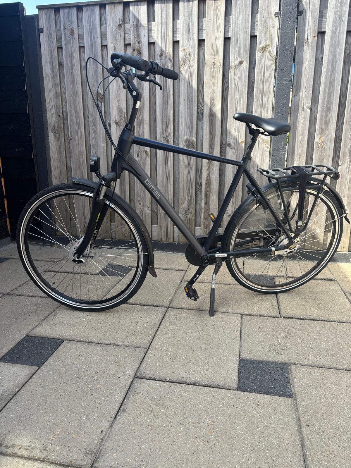 Bimas herenfiets 28 inch kleur mat blauw., Versnellingen, Zo goed als nieuw, 57 tot 61 cm, Ophalen