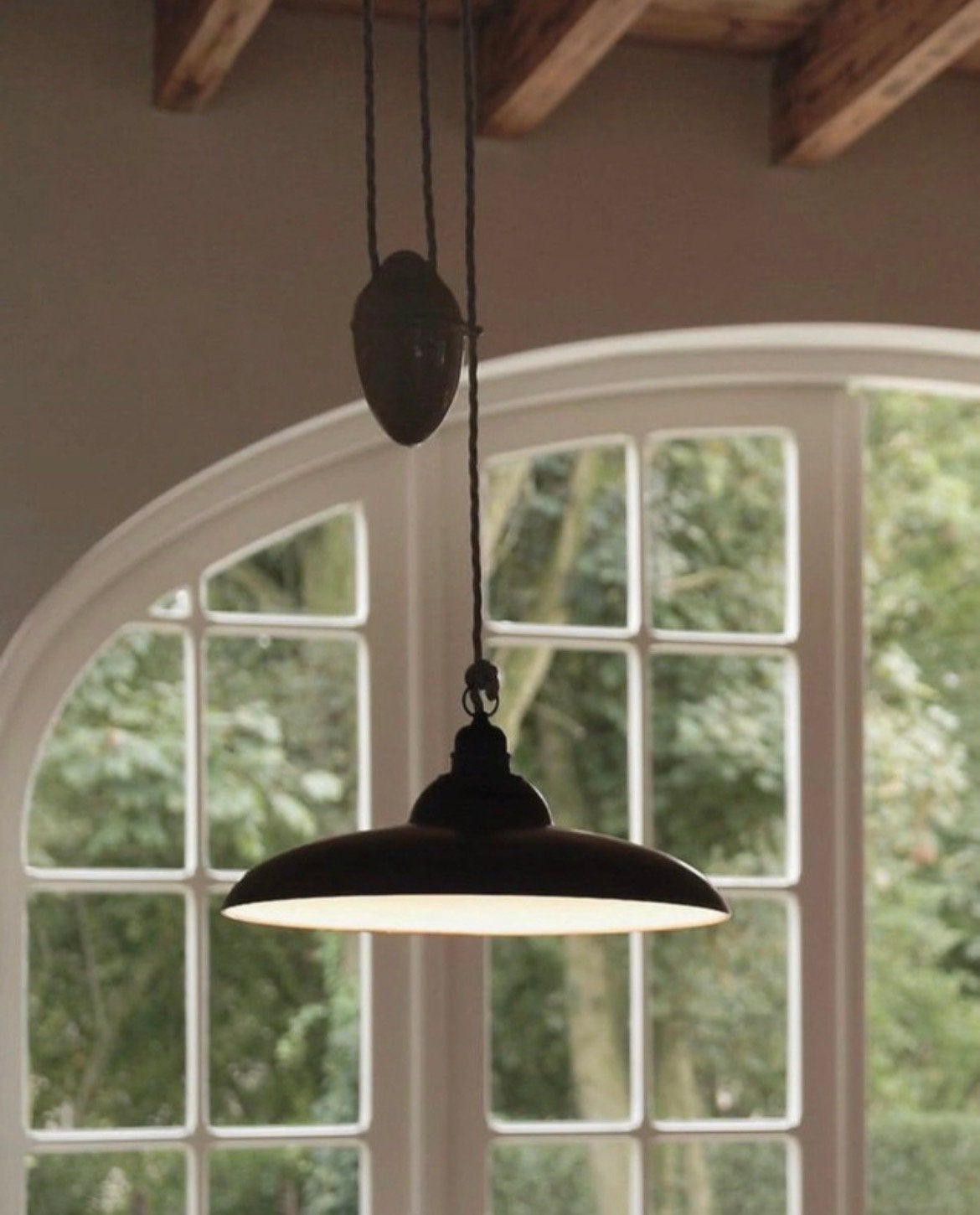 Frezoli hanglamp Vechia met Katrol, Huis en Inrichting, Ophalen of Verzenden, Nieuw, Metaal, E27 (groot)