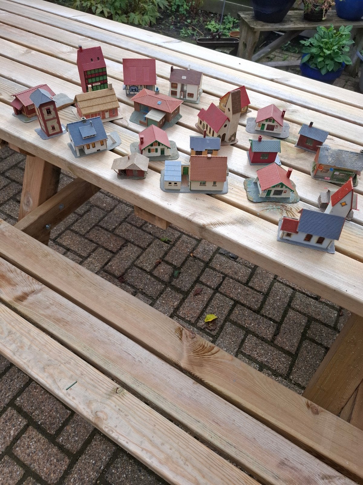 Kleine huisjes voor modelspoorbaan of diorama, Gebruikt, 1:50 of kleiner, Overige typen, Ophalen