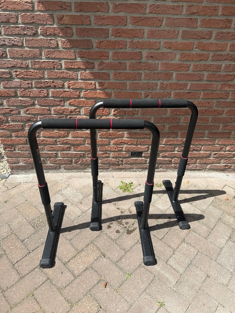 Verstelbare Dip Bars Fitness, Opdruksteunen, Sport en Fitness, Ophalen, Gebruikt, Overige typen