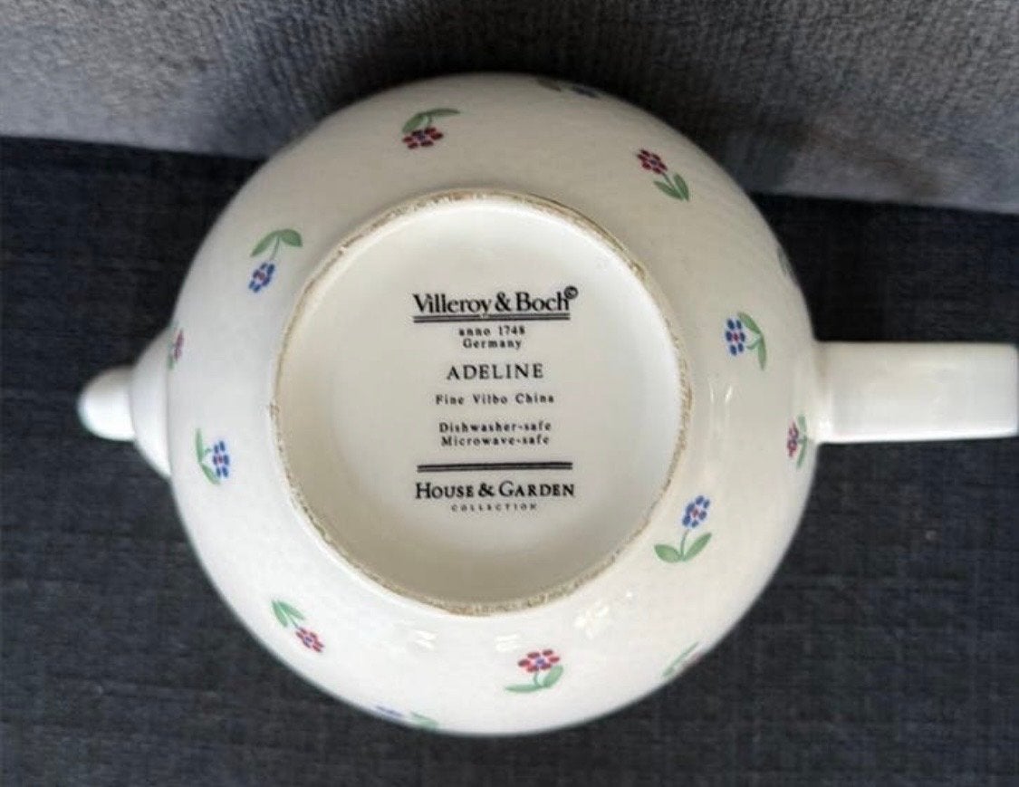 Villeroy & Boch Adeline Theepot - Fijn Vilbo Porselein, Klassiek, Villeroy & Boch, Ophalen of Verzenden, Zo goed als nieuw