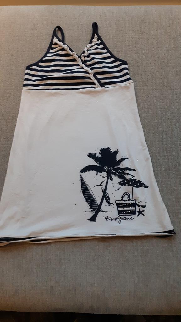 Zero jeans jurk maat 152/158, Kinderen en Baby's, Ophalen of Verzenden, Gebruikt, Meisje, Jurk of Rok