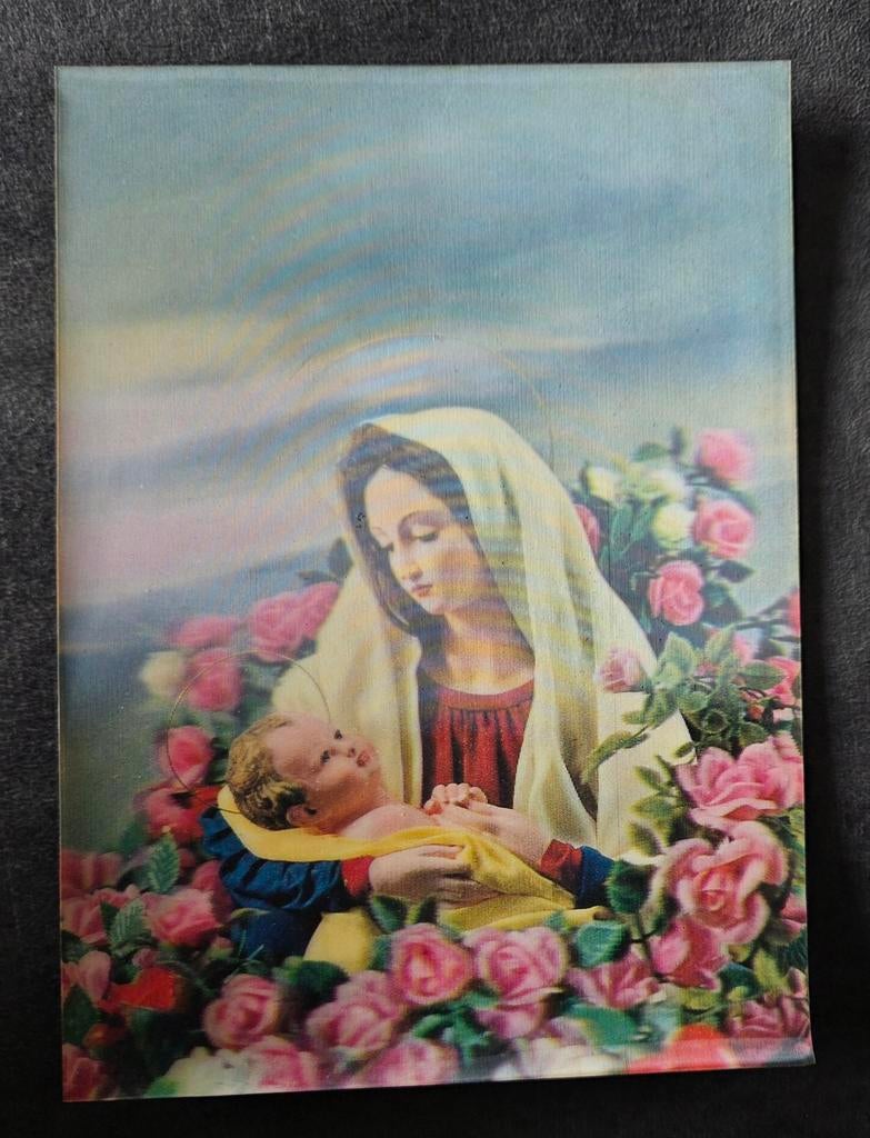 Maria en kindje Jezus - Bewegende kaart, Verzenden, Ongelopen, Overige thema's