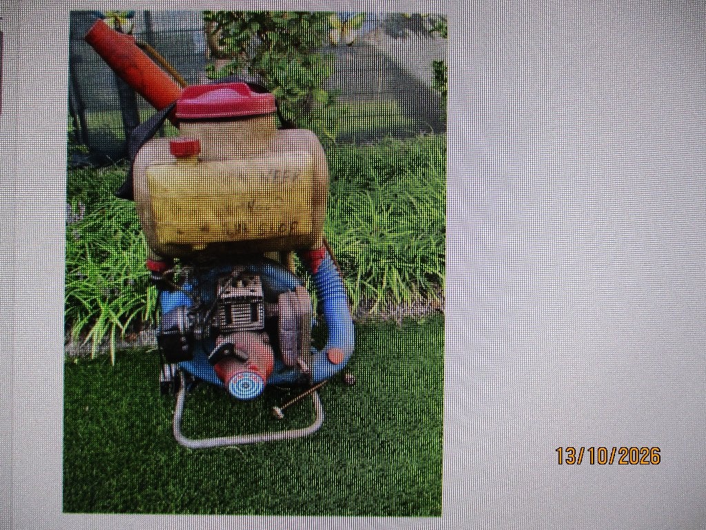 boomspuit rugspuit vernevellaar., Ophalen, Gebruikt