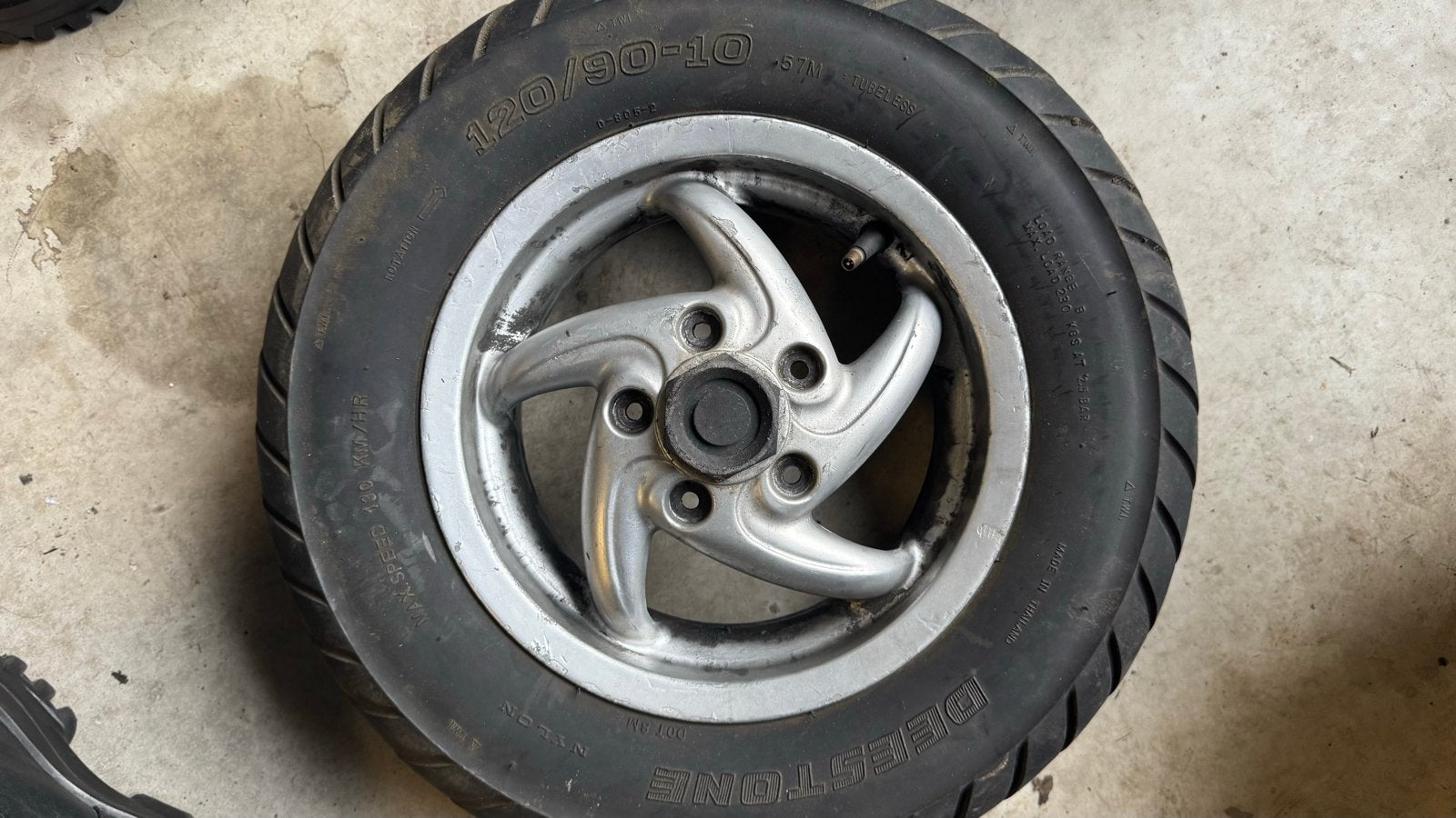 Gilera Stalker DD velg 10 inch met band, Overige merken, Gebruikt, Overige typen, M