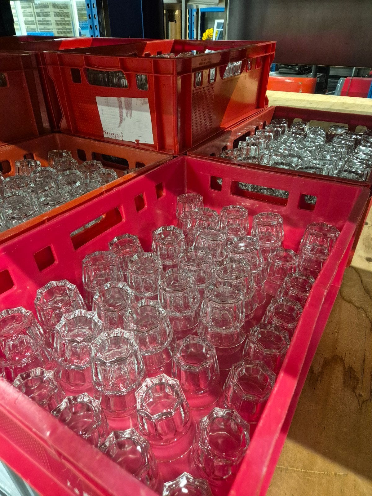 5000 Waterglazen (rechter op foto) - Horeca Glaswerk, Ophalen of Verzenden, Glas, Glas of Glazen