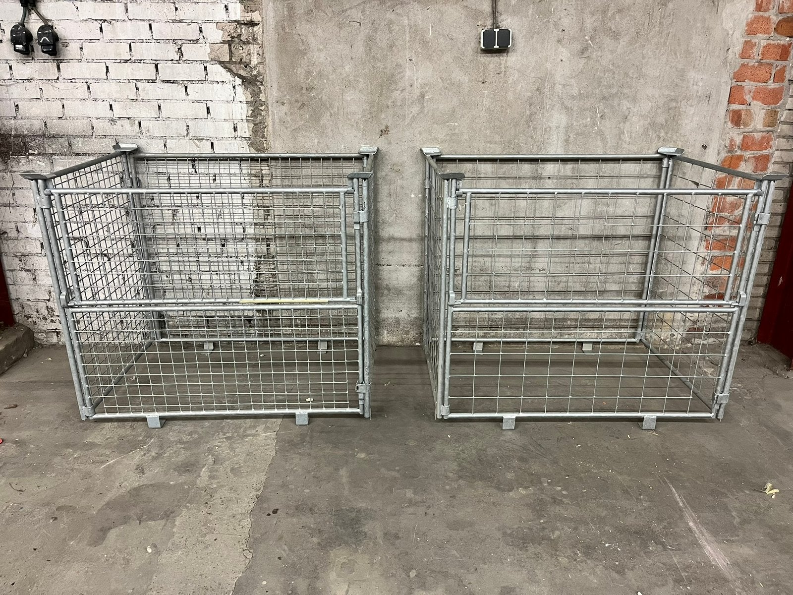 Gitterbox opzetwand gaascontainer met klep 120x80x100cm, Ophalen, 100 cm of meer, 60 cm of meer, Zo goed als nieuw