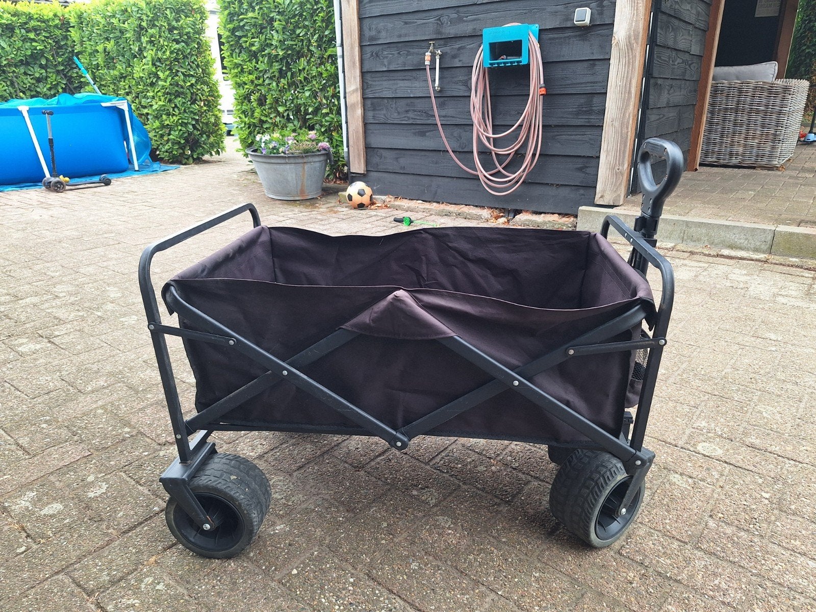 Stevige opvouwbare bolderkar - Ideaal voor uitjes!, Caravans en Kamperen, Ophalen, Opvouwbaar, Gebruikt