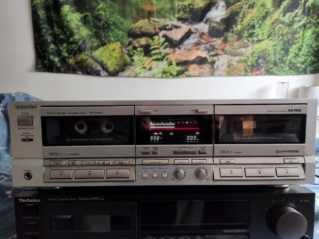 Technics Cassette Deck RS-TR 355 Silver, Ophalen, Dubbel, Overige merken, Tiptoetsen