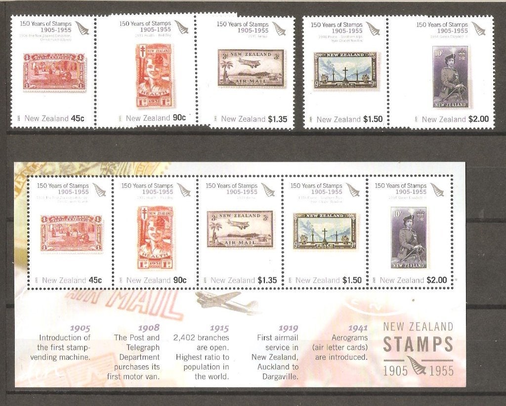 nieuw zeeland2245-2249 +blok, Verzenden, Postfris