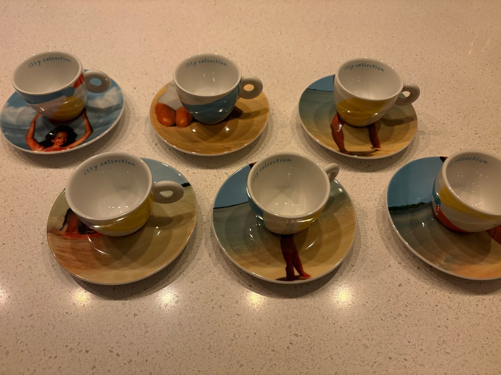 Illy Collection Rosenthal espresso kop en schotel (6 stuks), Ophalen of Verzenden, Zo goed als nieuw, Kop(pen) en/of Schotel(s)