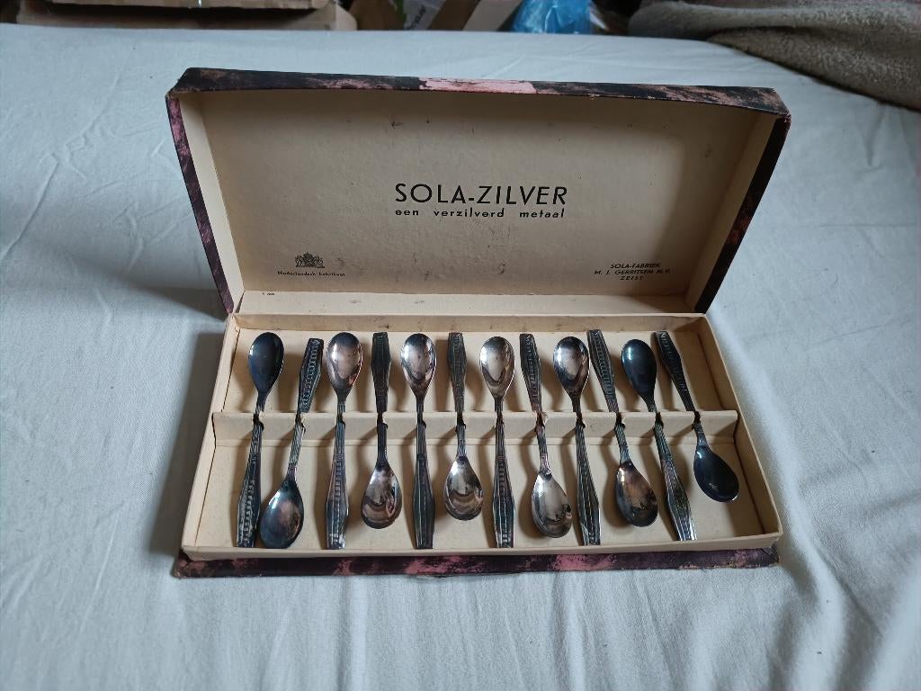 Verzilverde lepeltjes - Sola zilver, Ophalen of Verzenden
