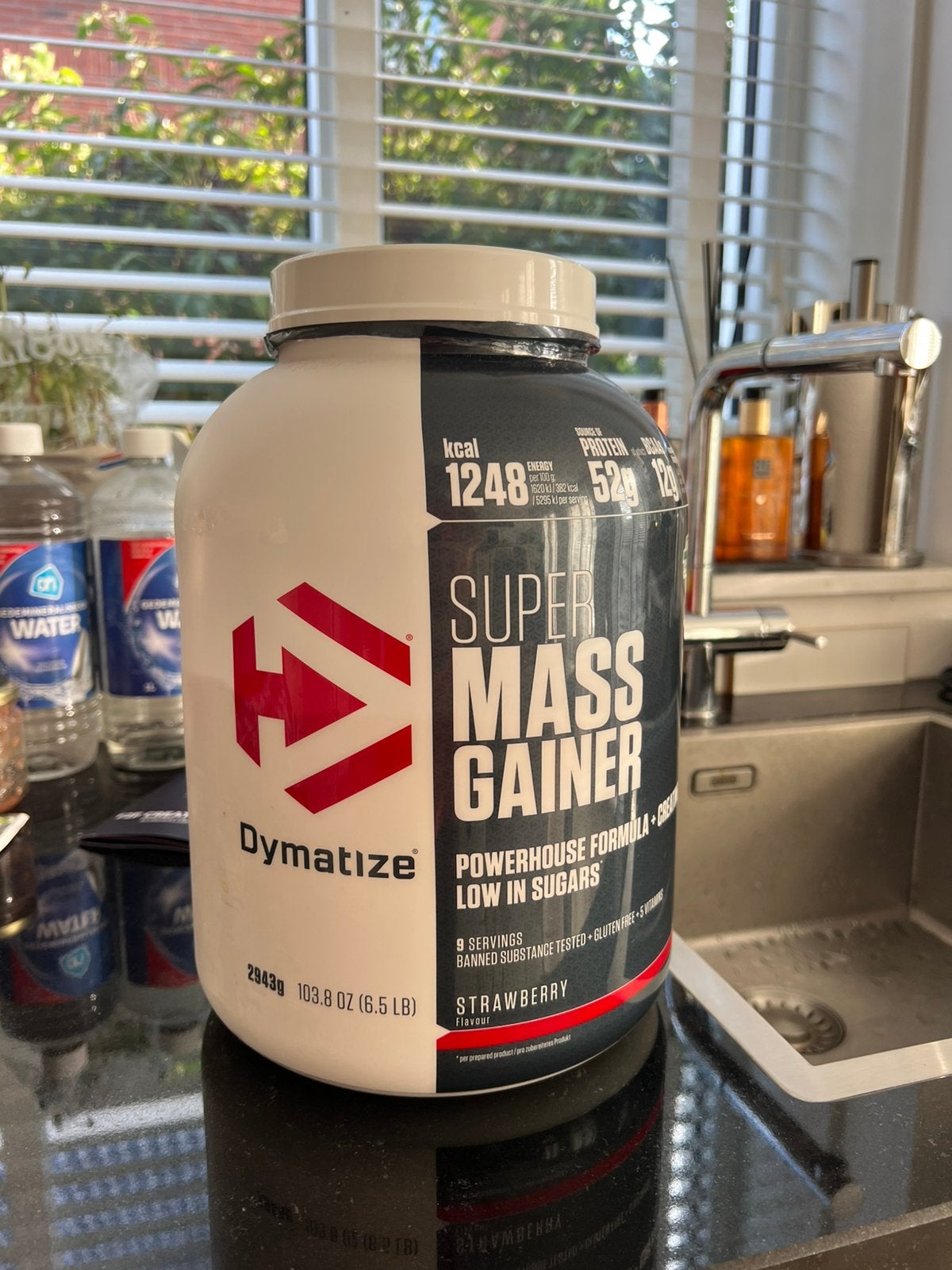 Dymatize Super Mass Gainer (Strawberry), Ophalen, Zo goed als nieuw