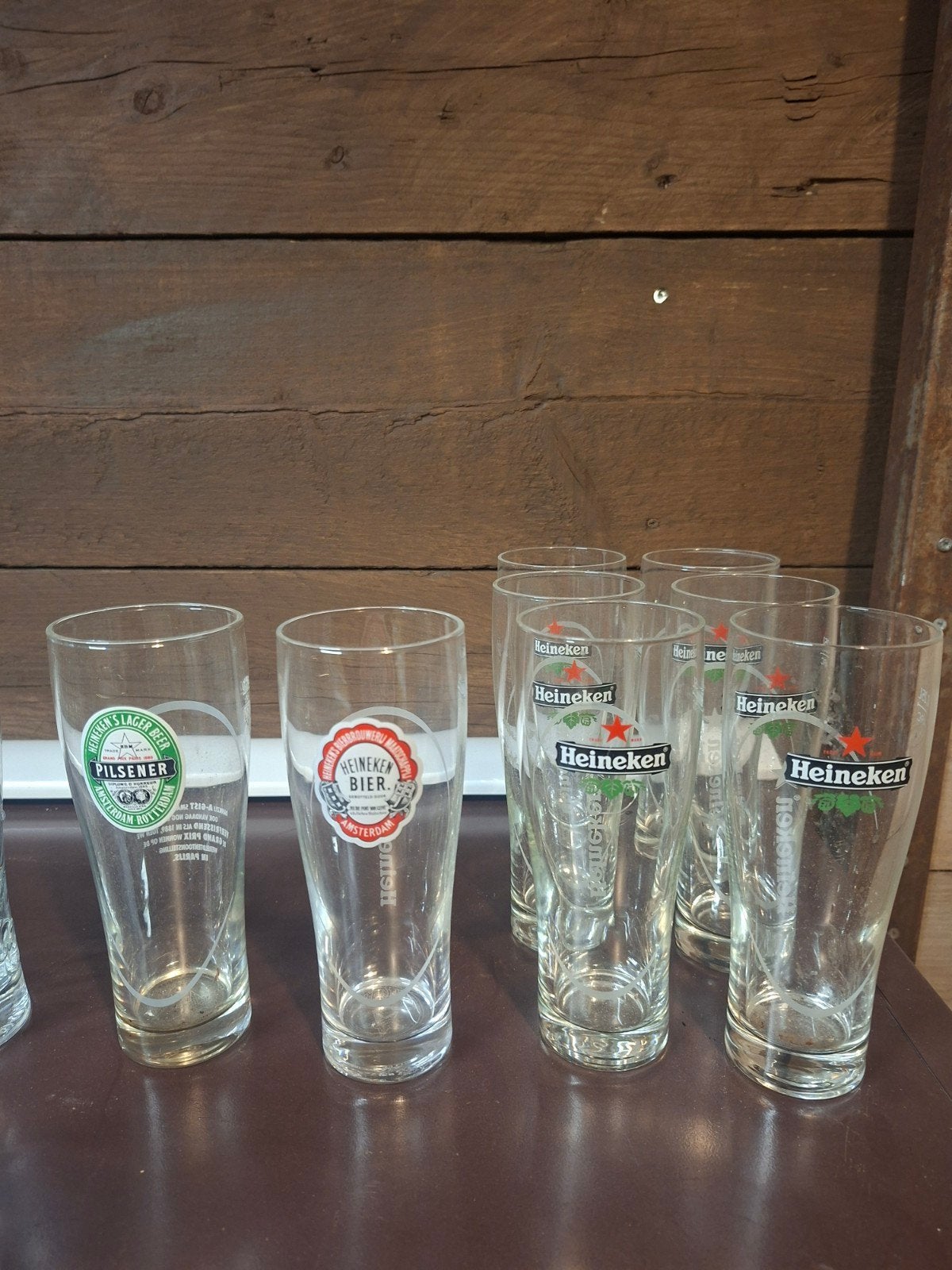 Diverse Heineken Glazen - Verschillende Modellen, Ophalen, Gebruikt