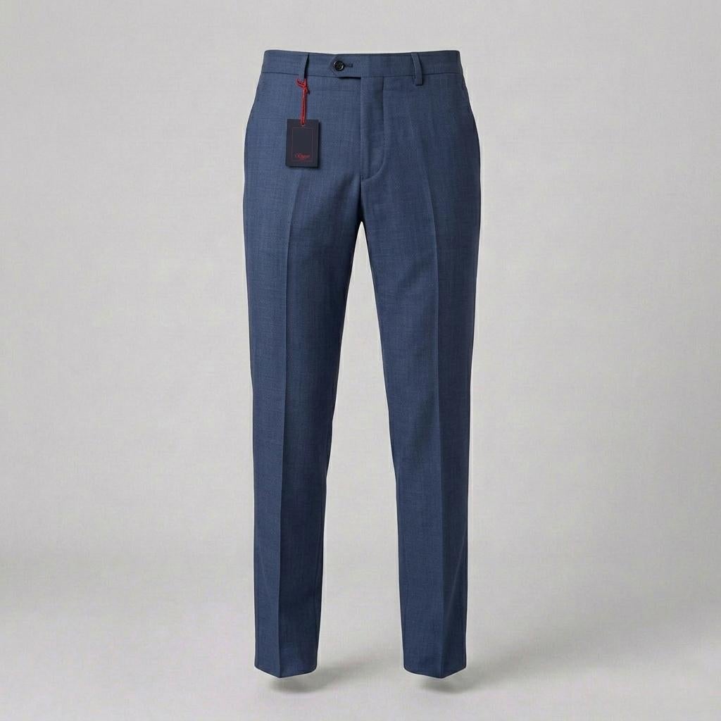 Loro Piana Pantalon - Merinoswol 130'S - NIEUW - Maat 54, Kleding | Heren, Broeken en Pantalons, Maat 52/54 (L), Blauw, Nieuw