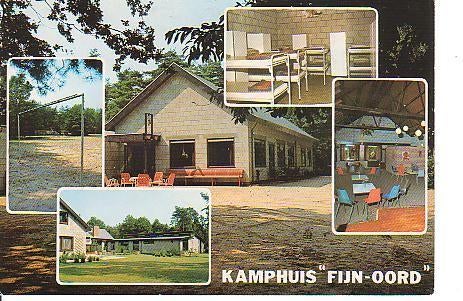 Ansichtkaart	Ermelo	Fijn-Oord	Kamphuis	5-luik, Verzenden, 1960 tot 1980, Gelopen, Gelderland
