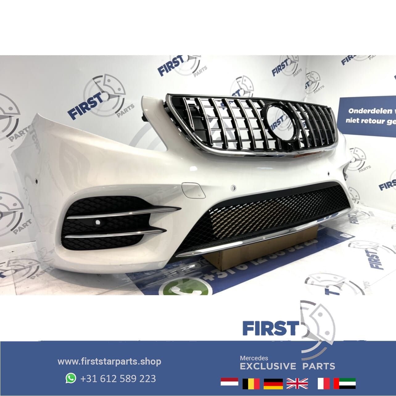 W447 VITO / V KLASSE AMG VOORBUMPER COMPLEET WIT ORIGINEEL 2, Auto-onderdelen, Carrosserie en Plaatwerk, Gebruikt, -, Voor, Ophalen of Verzenden