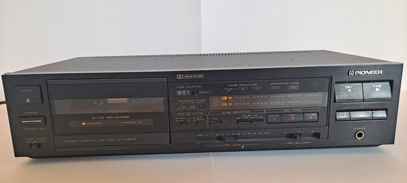 Pioneer CT-1080R Stereo Cassettedeck met Auto-Reverse, Ophalen