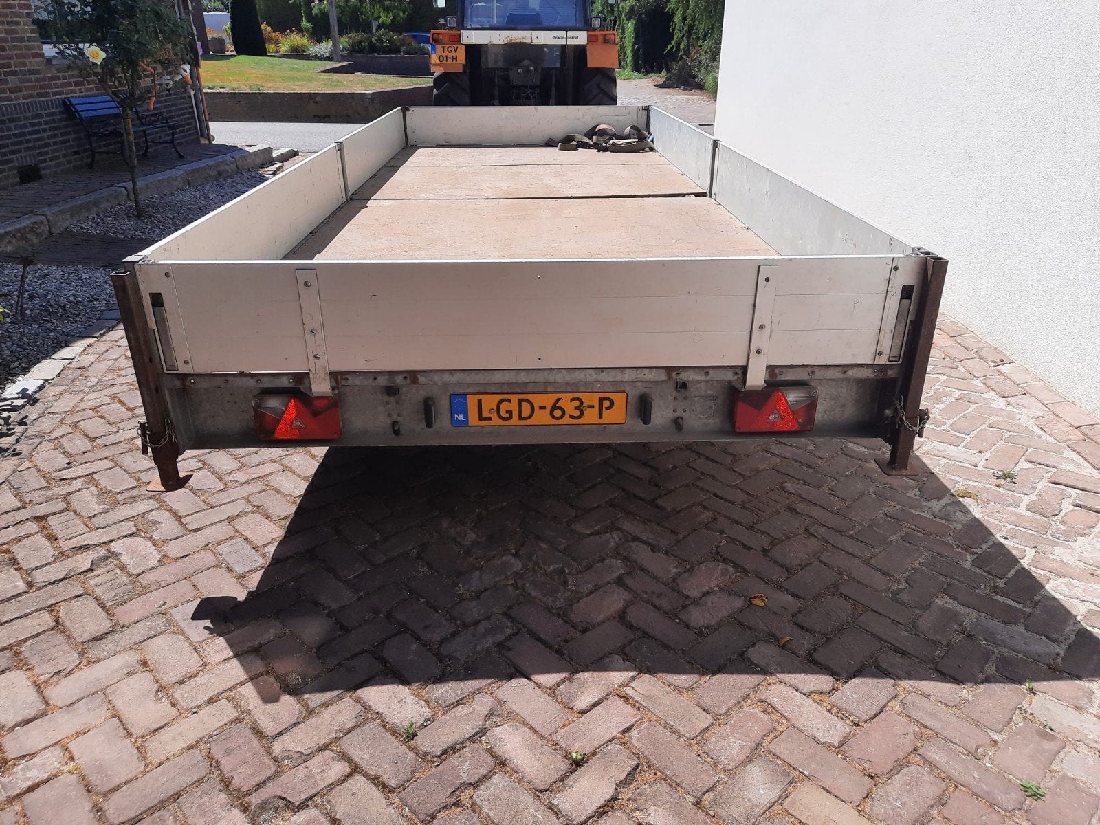 hulco aanhangwagen 3 asser, Ophalen